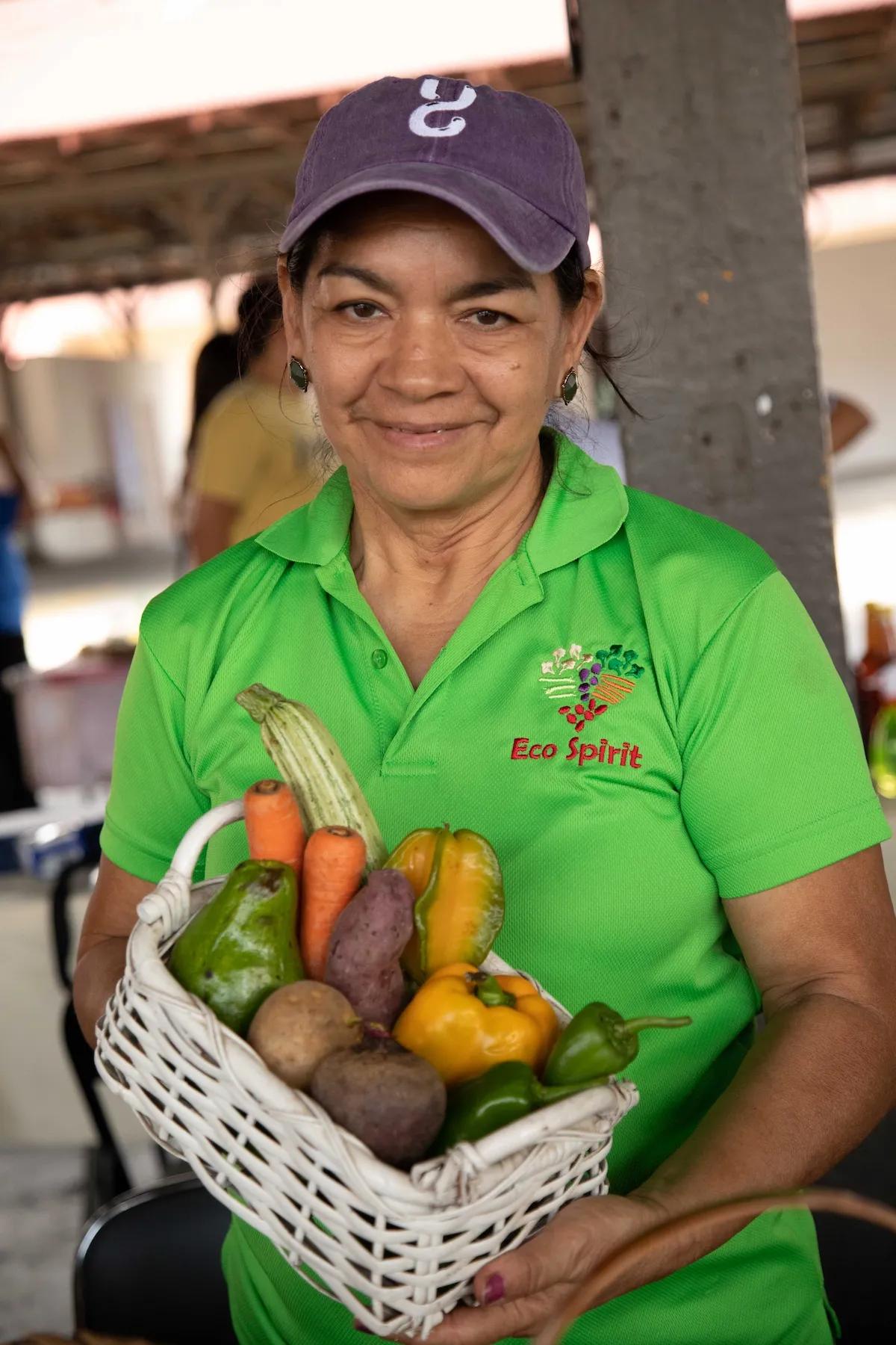 Comerciante del Mercado urbano de Ciudad del Saber