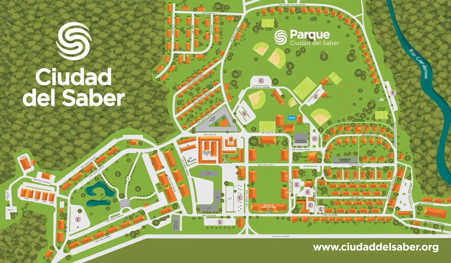 Mapa de Ciudad del Saber